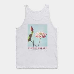 Flower Market Lotus Flowers Ehibition Wall Art Tank Top